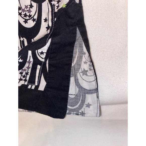 Koi Feather design Stars XS Medical Scrub Top - Picture 5 of 11